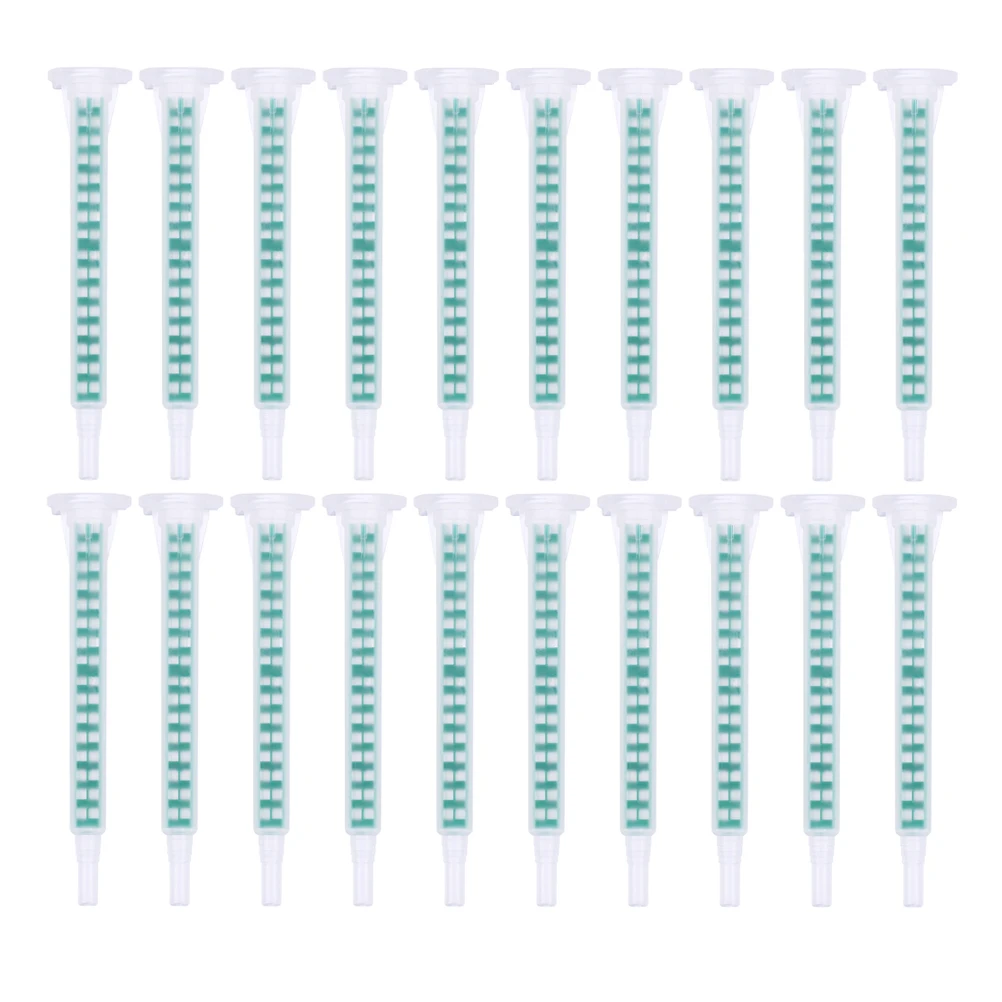 

30pcs Epoxy Resin Mixer Tube Glue Applicator Stirring Waterproof Nozzle Tools AB Lab Cylinder Mixing Effect