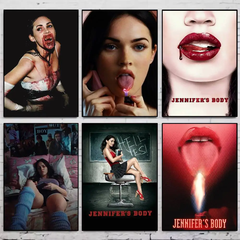 Pop Movie J-Jennifer B-BodyS Poster Gallery Prints Self Adhesive Home Decor Decoration Wall Decals Living Room Sticker