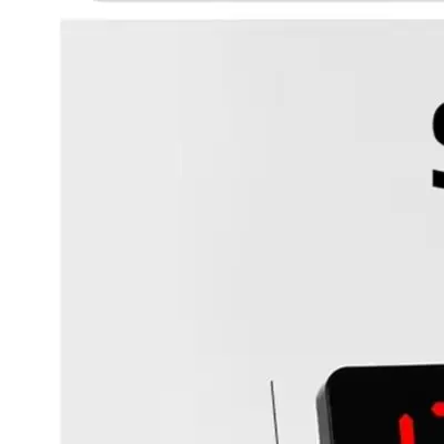 RGB LED Digital Wall Clock Large Display with Calendar Date Temperature and Dual Alarm for Indoor Wall or Tabletop Placement