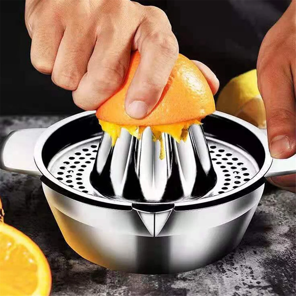 ABXHH Fruit Lemon Orange Juicer Household Small Manual Juicer Juicer Portable Manual Juicer
