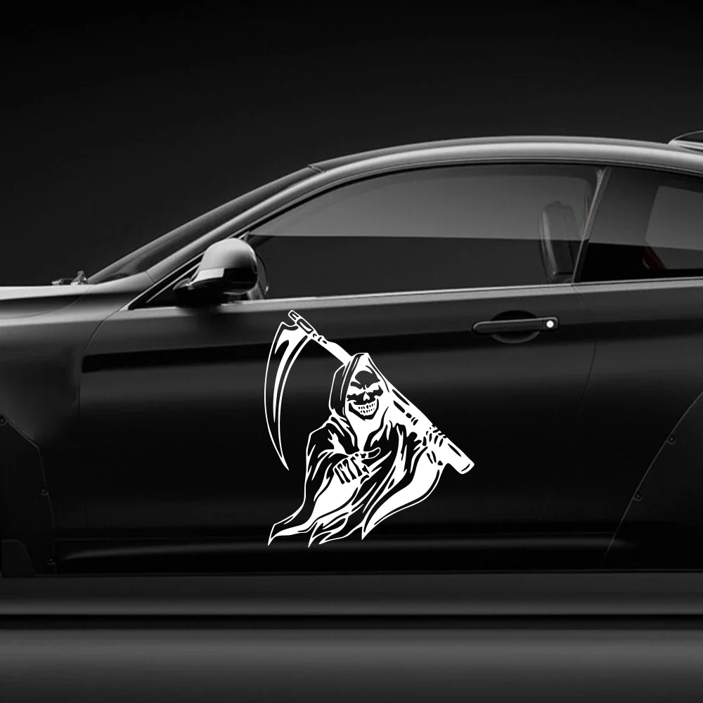 Halloween Geist Gesicht Auto Aufkleber Lustige Schädel Aufkleber Motorrad Kratzer Abdeckung Kreative Auto Haube Aufkleber Autos Zubehör