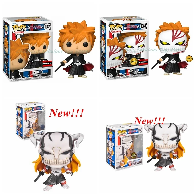 NEW FUNKO Pop Bleach Series Limited Ichigo #1087 #1104 Chase Vinyl Dolls Figure Model Toys For Children Gift