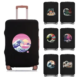 Luggage Protective Cover 2022 New for 18-28 Inch Travel Accessories Elastic Wave Series Trolley Case Suitcase Protector Cover