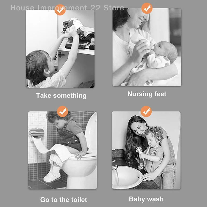 Sgabello per bambini, sgabello per bambini per vasino, bagno, cucina, camera da letto, stanza dei giocattoli e soggiorno