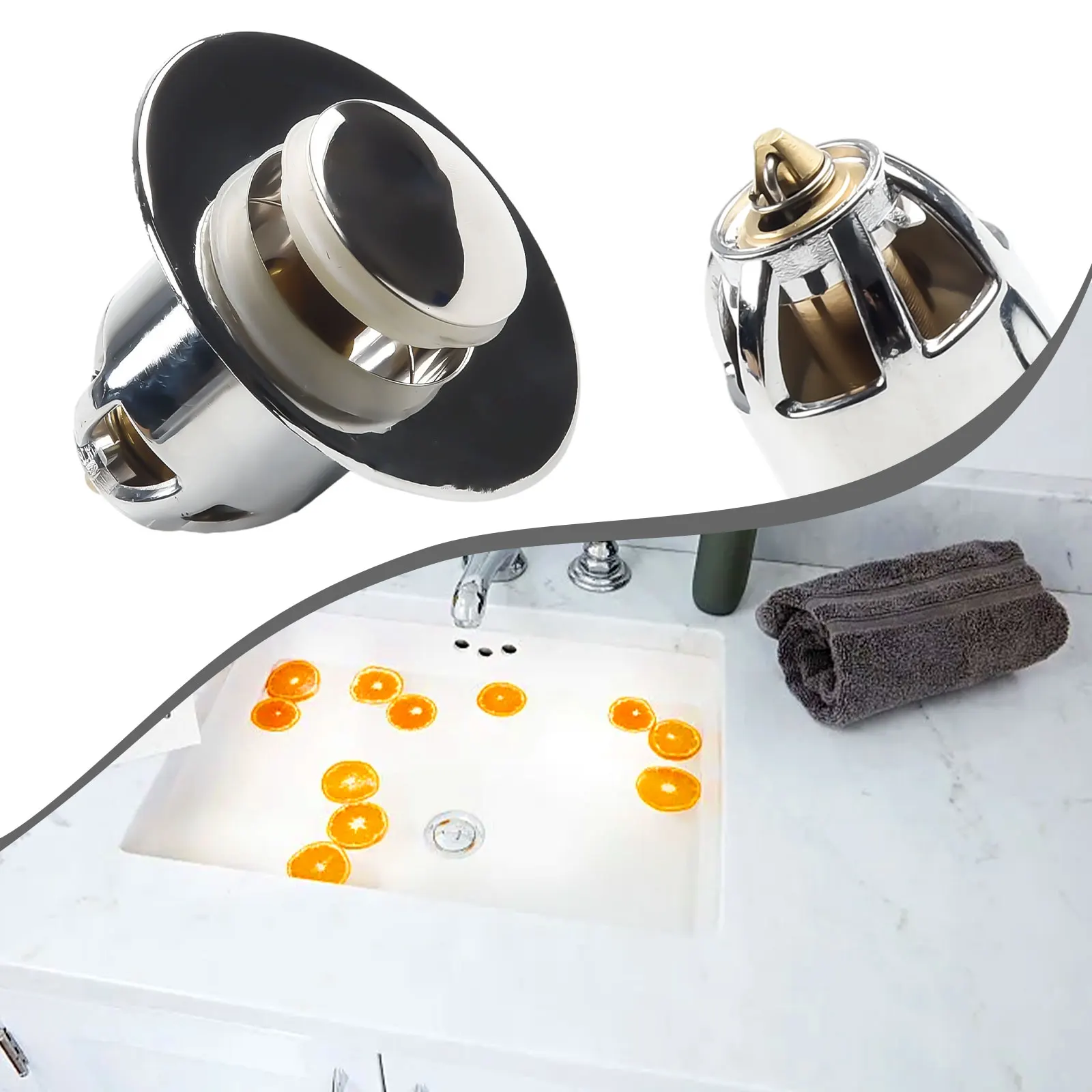 *Drain Stopper Pop-Up Bounce %Core Basin Drain Filter Valve Hair Catcher Shower Sink Strainer Bath /Stopper Bathroom Drain Cove6