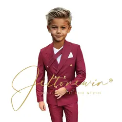 Boys Suit Jacket Pant Suit Kids Wedding Tuxedo Formal Teen Blazer 2 Piece Tailored Clothes suit for kids boys vestidos de novia