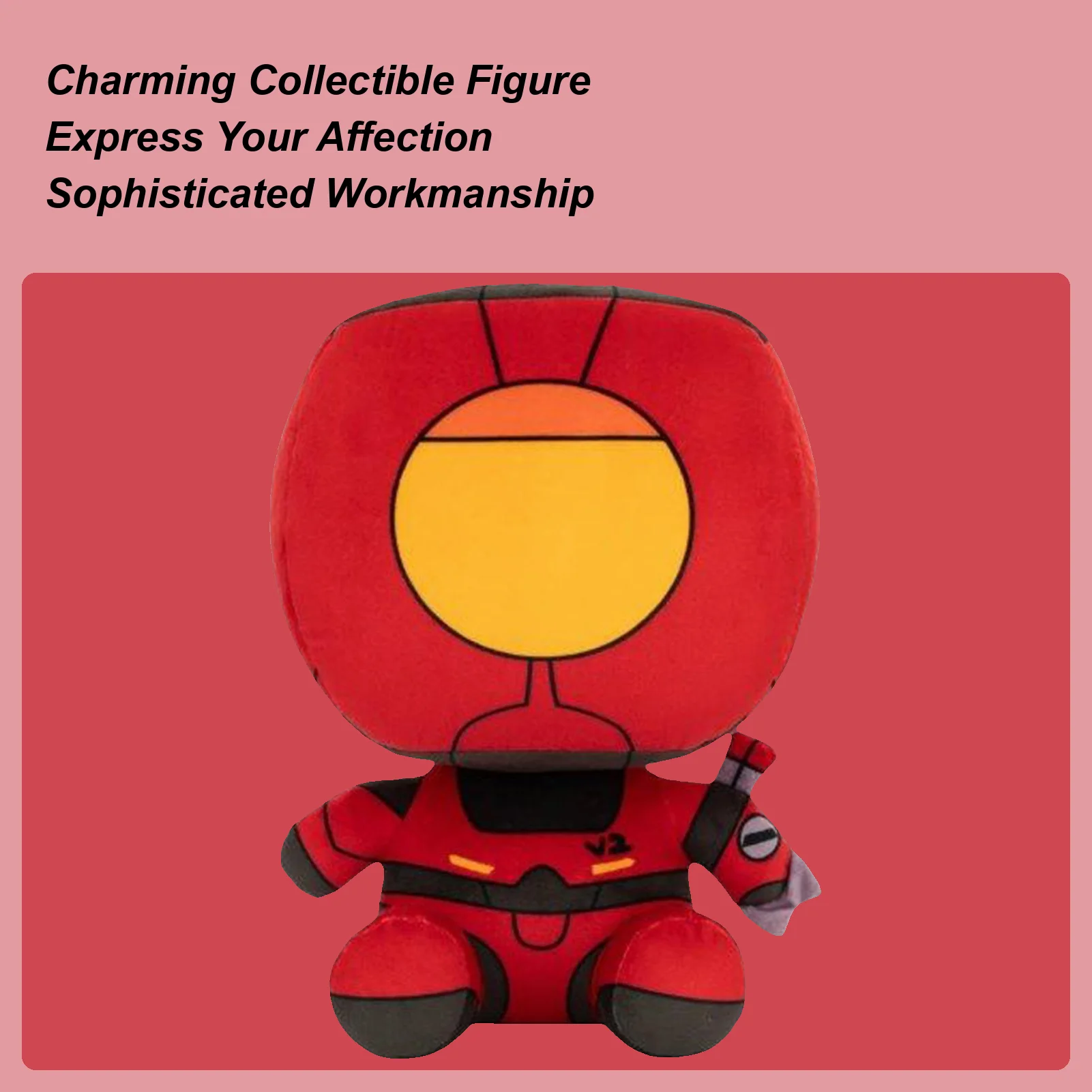 

Plush Game Character Robot Doll Cuddly Robot Figure Plush Doll Toy Huggable Throw Pillow Children's Playmates Sleeping Companion