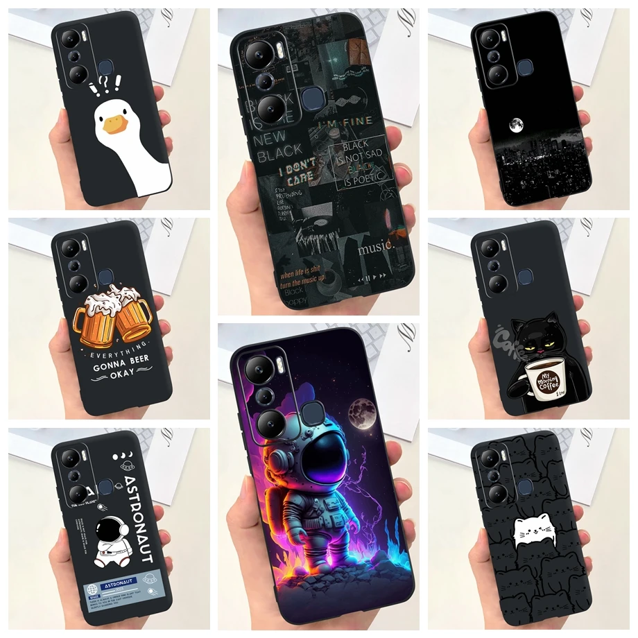 For Infinix Hot 20s Hot 20 Pro Case X6827 Soft Liquid Silicone Camera Protected Back Capa For Infinix Hot 20i Hot 20 4G Cover