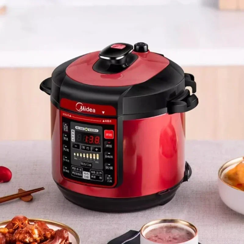 Electric Pressure Cooker Double Tank Stainless Steel Large Capacity Red Rice Cooker Household
