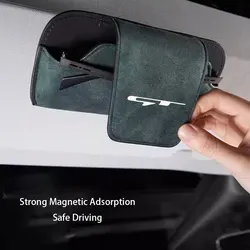 For Kia Gt Gtline Car Glasses Holder Clip Accesorios Interior Decoration Case Cover Eyeglass Organizer Sun Glasses Storage