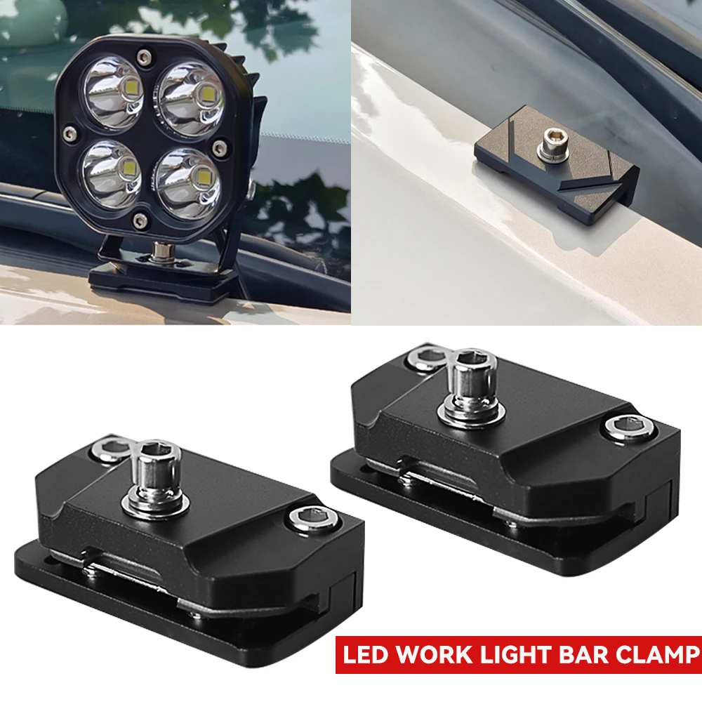 

LED Headlight Spotlight Holder Car Flood Lights Clamp Fog Lamp Mount Bracket For 4x4 Off Road Truck SUV Auto Accessories