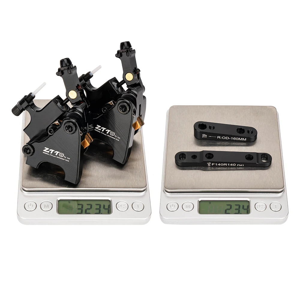 ZTTO Road Bike Disc Brake Hydraulic Calipers Boss Mount Bicycle Disc Brake Rotor bilaterally Piston Metal Pads Cycling Accessory
