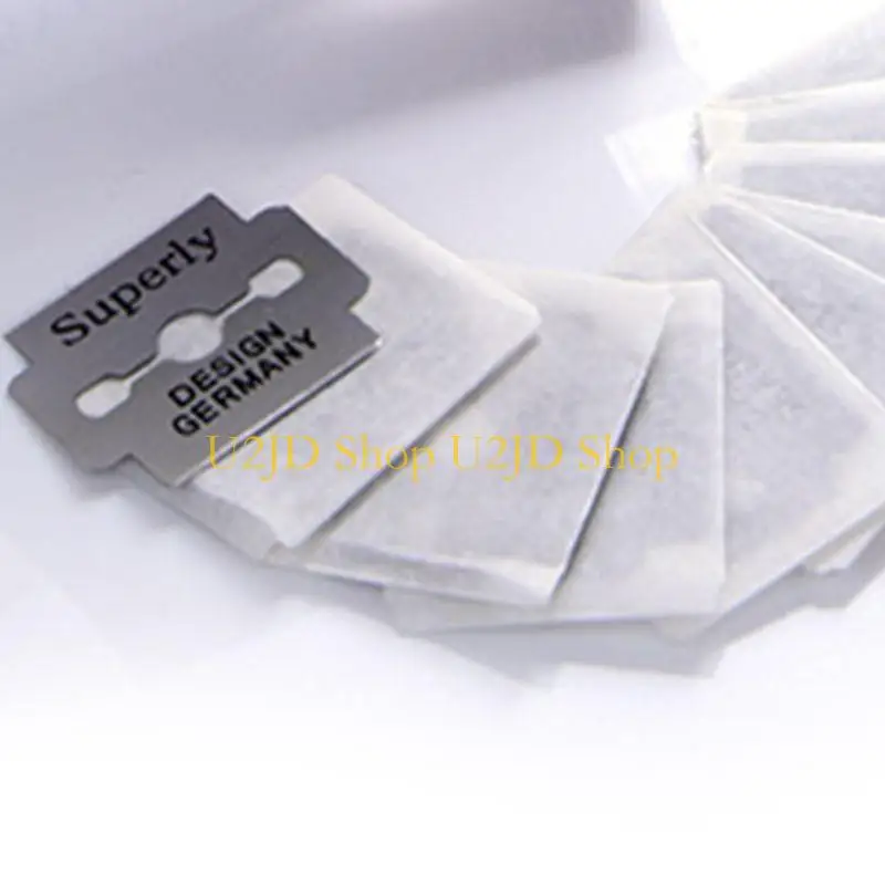 U2JD 100Pcs Stainless Steel Replacement for Skin Callus Foot Hard Skin Shaver