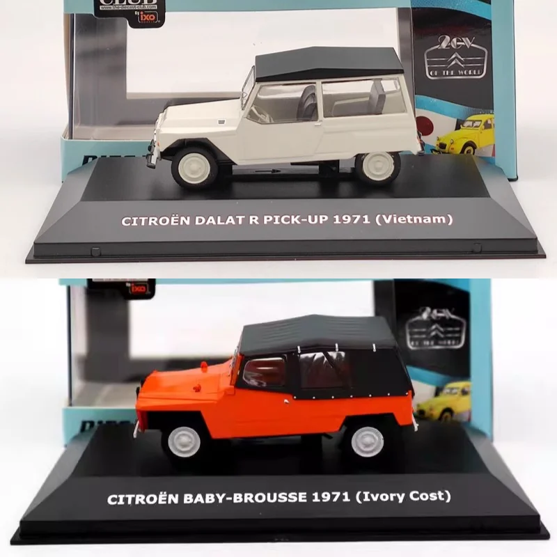 Modelo de coche de aleación Citroen 2CV, escala 1:43, IXO fundido a presión