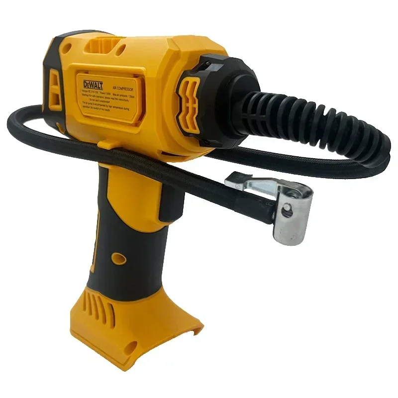 Inflador de Neumáticos Automático DEWALT, Compresor de Aire a Batería, Bomba Eléctrica Inalámbrica con Manómetro Digital para Coche, Bicicleta y Herramientas