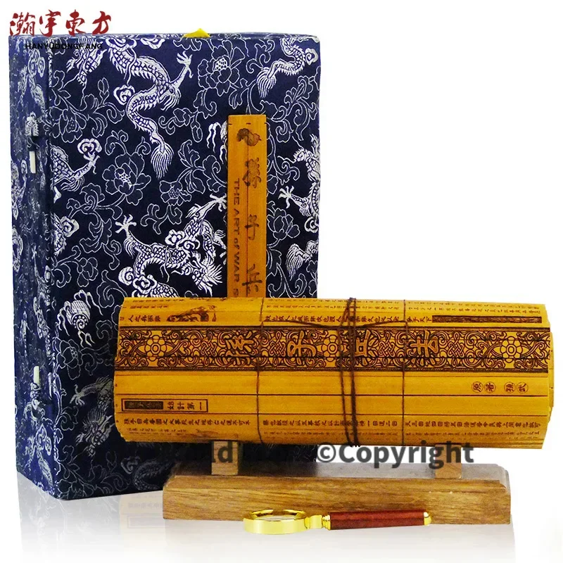 TOP collection--The ART of WAR # Sun-Tzu SUNZI BINGFA Bamboo Collector Edition book (2 Language)- best Foreign business present