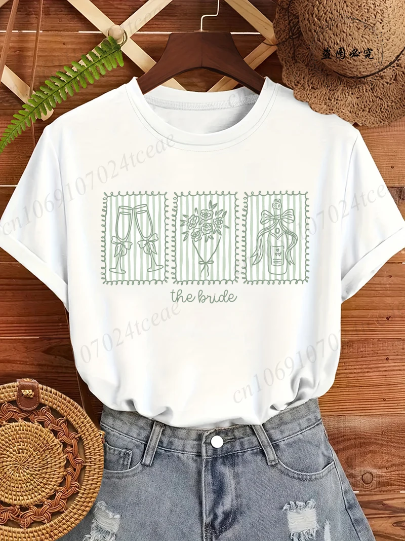 Bridal Party T-Shirts, Bridesmaid Proposal Gift, Personalized Maid of Honor Tee Shirts Women, Bachelorette Getting Ready Outfit