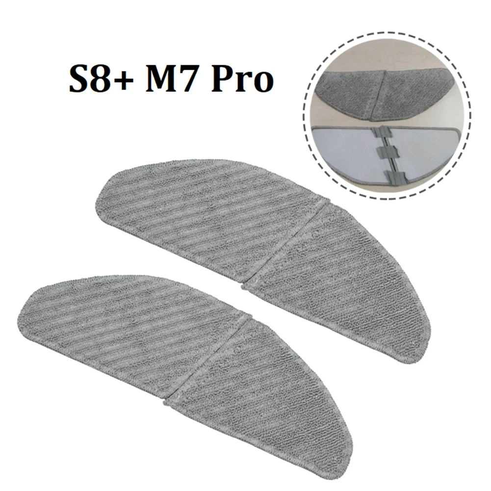 2PCS Mop ผ้าสําหรับ Midea S8 +/ M7PRO หุ่นยนต์สูญญากาศอุปกรณ์เสริมอะไหล่ทดแทน Mopping Cloths_A66K