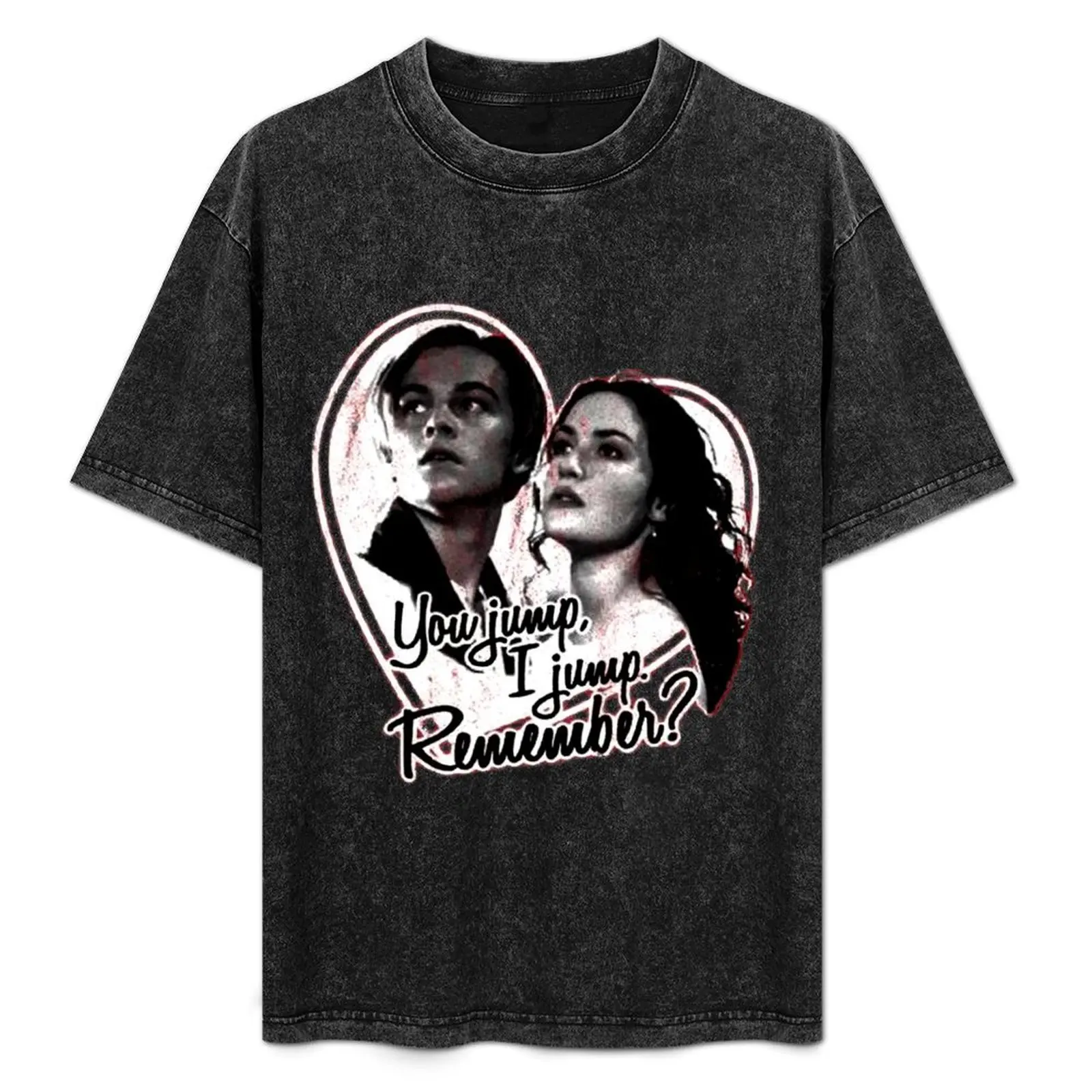 タイタニック映画-ローズとジャック-ユー-ジャンプ-アイ-ジャンプ-リメンバー-tシャツ-アスレチック-クイックドライ-tシャツ-メンズ用