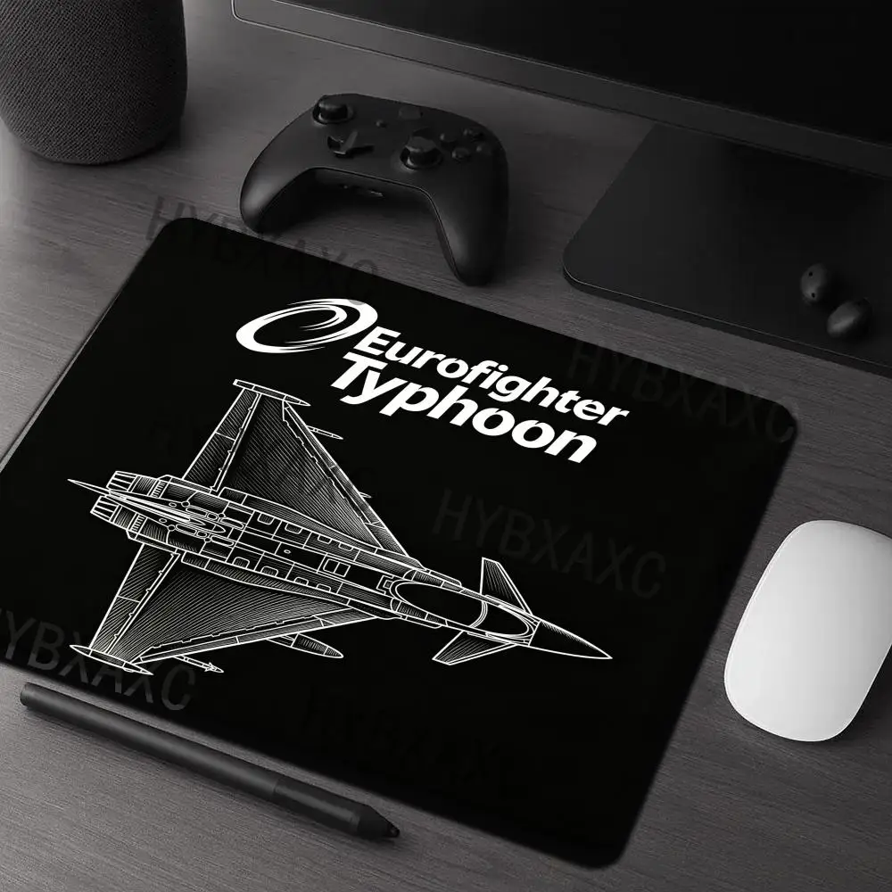 

HYBXAXC Eurofighter Typhoon Blueprint Desk Gaming Small Mouse Pad Non-Slip for Office Home PC Gamer Computer Keyboard Mat Desk