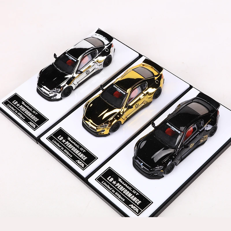 HKM 1:64 Maserati GT Model Car LB Wide Body Gran Turismo GT Diecast Collection Of Simulated Alloy Automobile Models