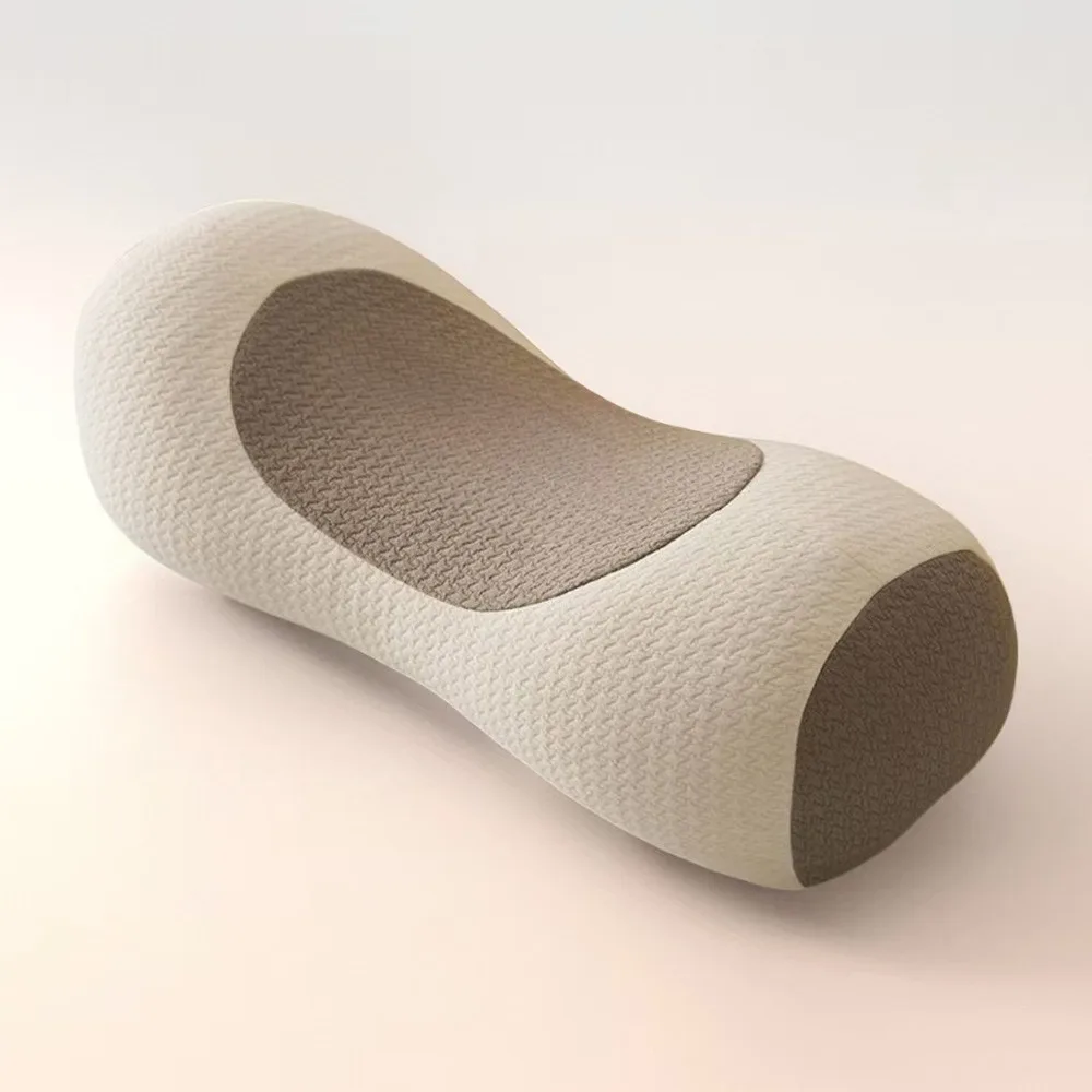 Cylindrical Buckwheat Pillows Anti-arch Help Sleep Spine Pillow Neck Pain Relief Breathable Neck Protection Health Pillow