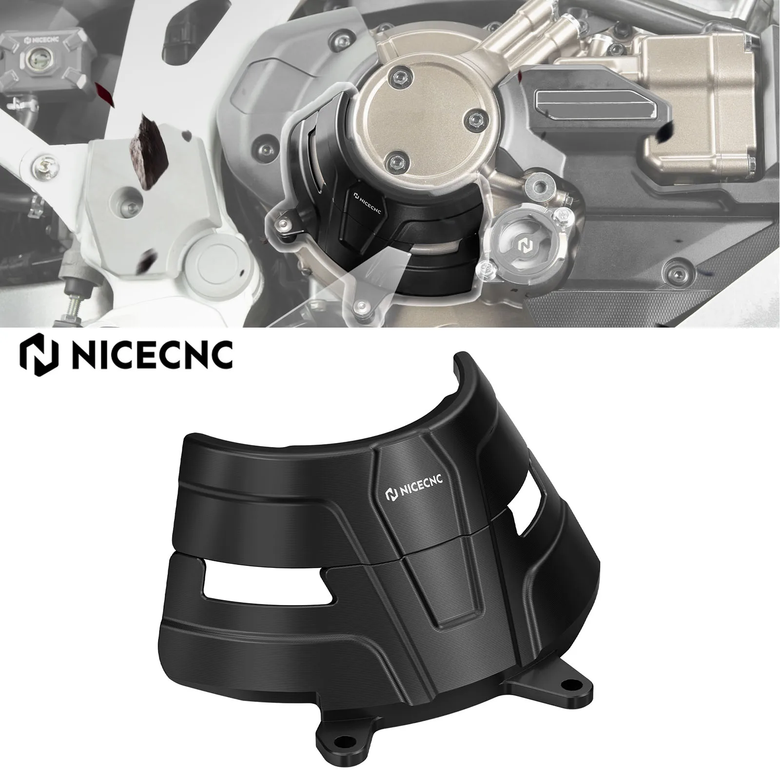 NICECNC Right Clutch Cover Guard For Honda CRF1100L CRF 1100L Africa Twin DCT Adventure Sports 2020-2025 2024 2023 2022 2021