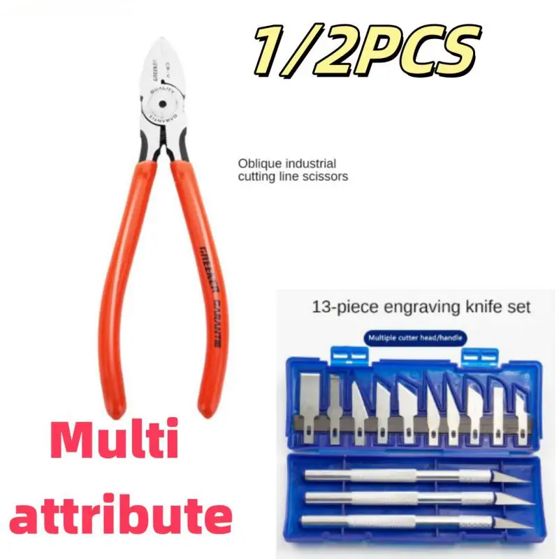 Nozzle Pliers Electronic Pliers Industrial Scissors Diagonal Pliers，for CuttingMetalWireCablePlasticsWood