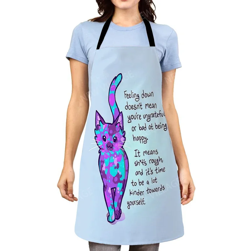 Aesthetic Women kitchen apron kids original Children Waterproof girl  princess waiter work apron oil proof cartoon kawaii cute