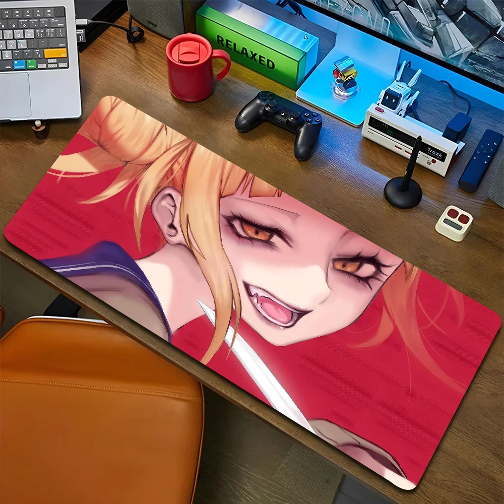 Himiko Toga Anime My Hero Academia Non-slip Mouse Pad Suitable For Office Computers Laptops E-sports Game Desk Mats XXL Keyboard