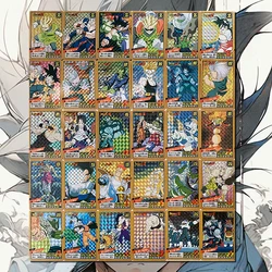 Anime Dragon Ball Son Goku Bejita Yonsei Videl Cell Gotenks DIY homemade checkered flashcards Collection Birthday toys gifts