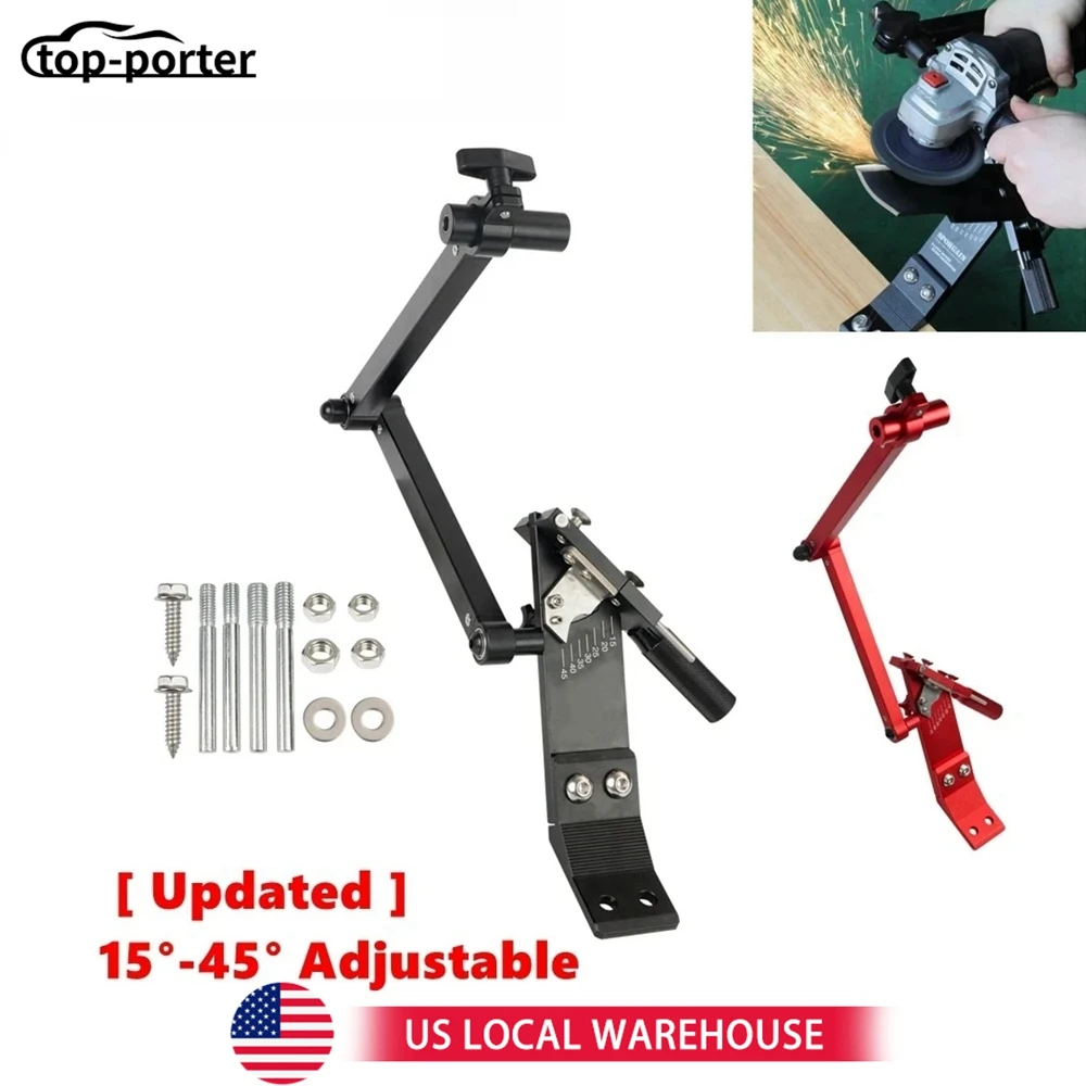 

Adjustable 15°- 45° Lawn Mower Blade Sharpener with Ball Bearing Handle 1Set For Right & Left Hand Blades Use with Angle Grinder