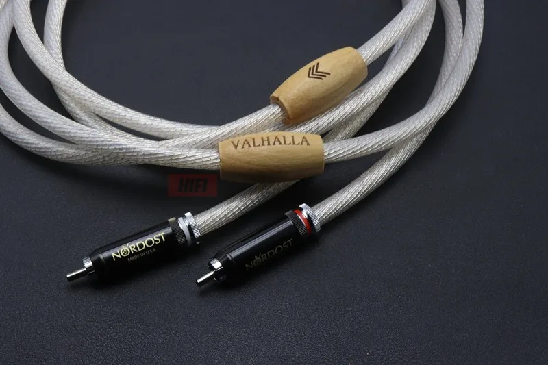 1 pair Valhalla hifi audio cable 2 to 2 RCA cable