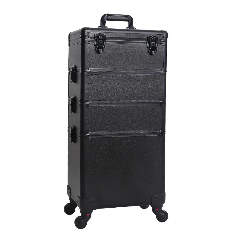 Rolling Professional Cosmetic Makeup Case Travel Professional Luggage Cosmetic Bag Large Capacity Multilayer Travel Suitcases