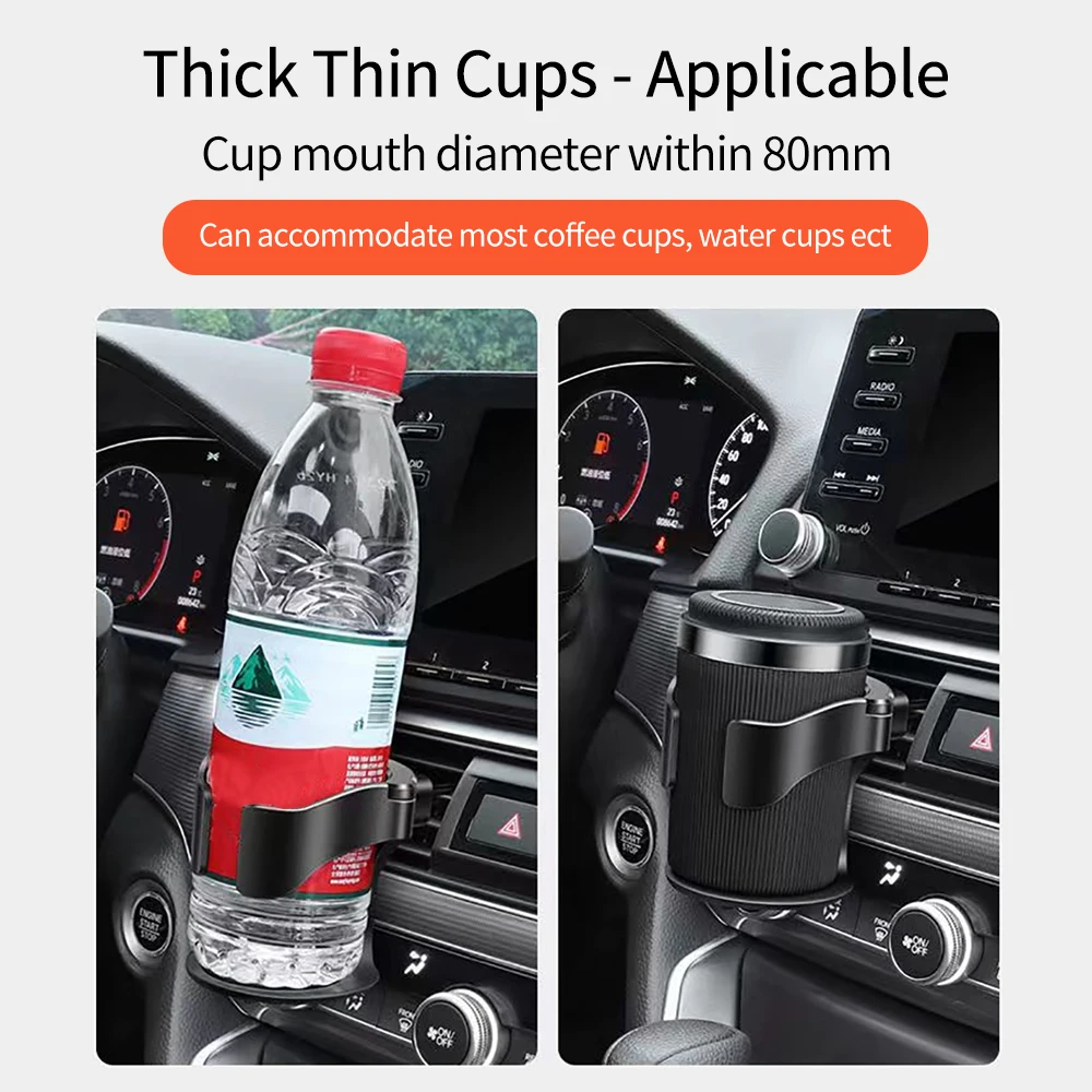 Car Air Vent Drink Cup Bottle Holder Auto Drink Rack Stand for Water Bottles & Ashtray Multifunctional Car Coffee Cup Holder