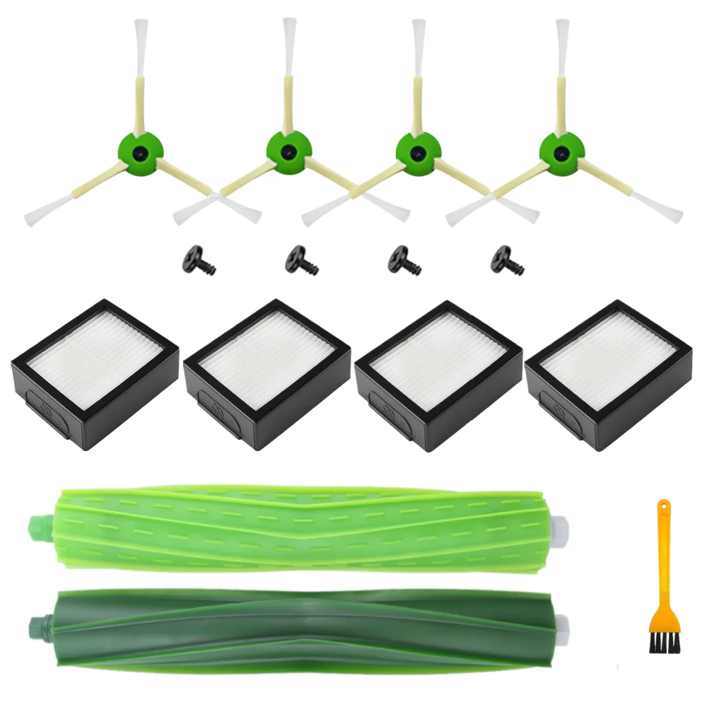 Para iRobot Roomba i3 i7 i7+/i7 Plus E5 E6 Kit de piezas de recambio de aspiradora cepillo de goma filtro de Cepillo Lateral (herramienta auxiliar)