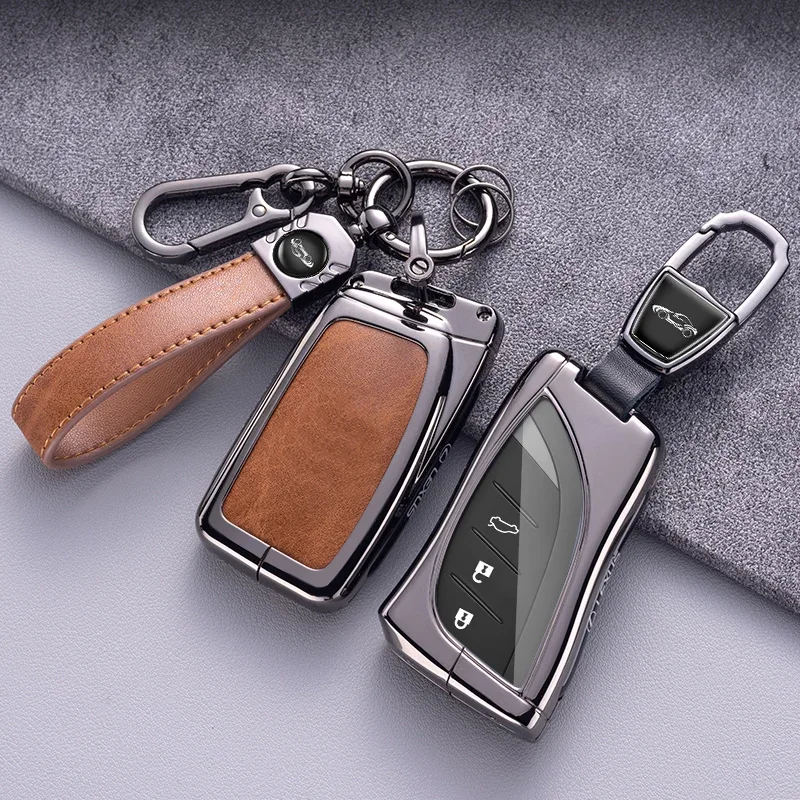 Car Key Case Cover Shell Keychain for Lexus UX200 LS500 LS500H LC500 LC500h ES300h ES350 4 Buttons Smart Key