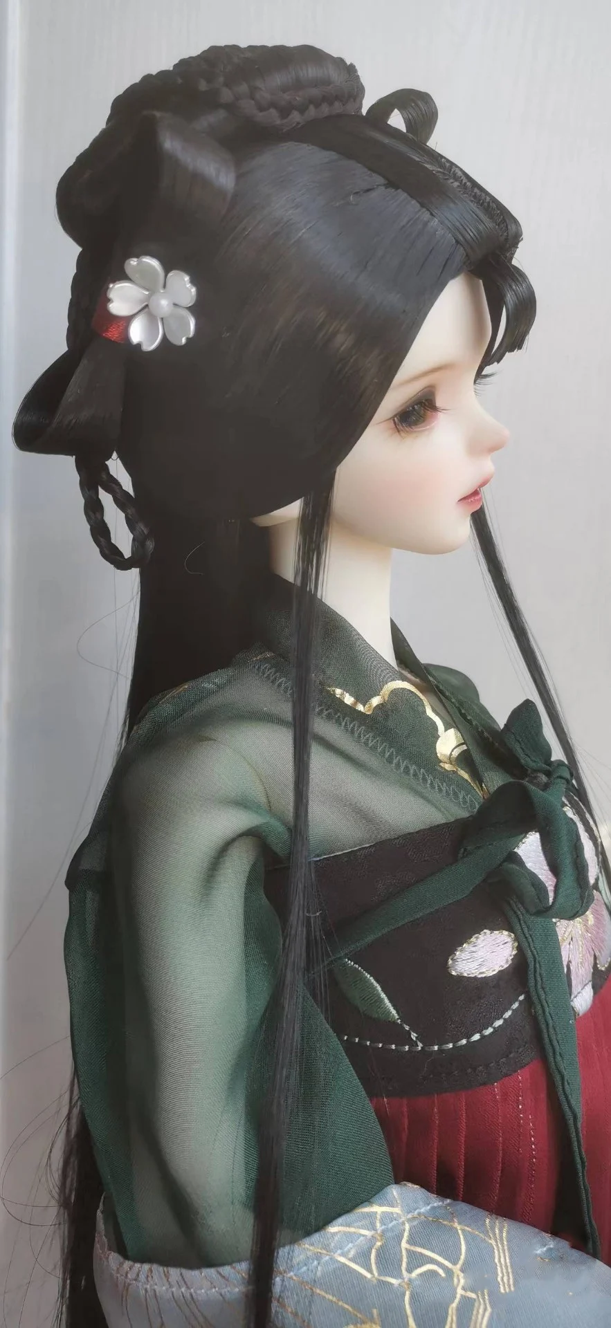 1/4 1/3 Schaal Oude Kostuum BJD Fee Pruik Pop Accessoires Hanfu Antieke Stijl Haar Retro Pruiken Voor BJD/SD MSD SD13 SSDF C1911