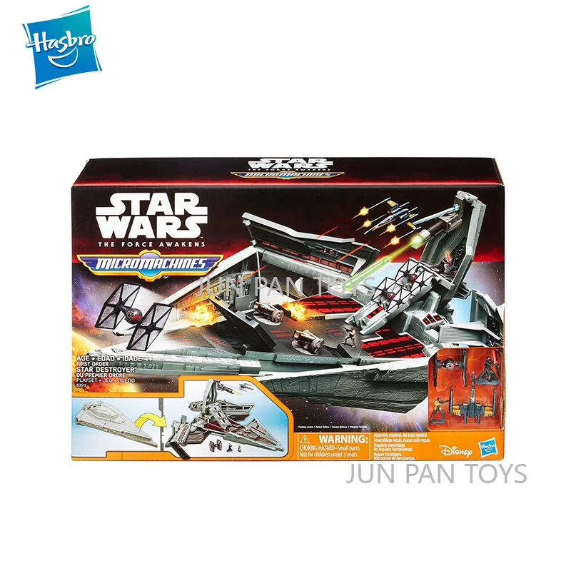 Hasbro Star Wars The Force Awakens Micro Machines First Order Star Destroyer Playset Action Figure Collectibles Children Toy Boy