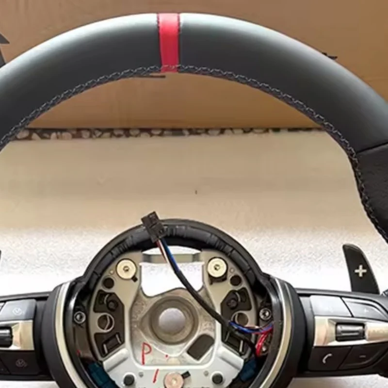 Car Steering Wheel Suede For BMW F10 F20 F30 F32 F36 M3 F80 M4 F82 M2 F87 M5 F90 X6 E71 E90 E92 E93 Car Interior Accessories