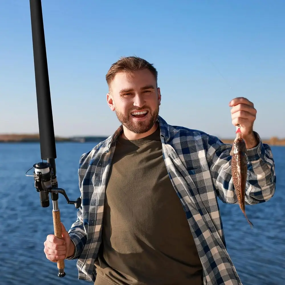 Wear Resist Neoprene Fishing Rod Cover 58.7 inch Solid Color Fishing Rod Sock Pole Protector Outdoor Fishing