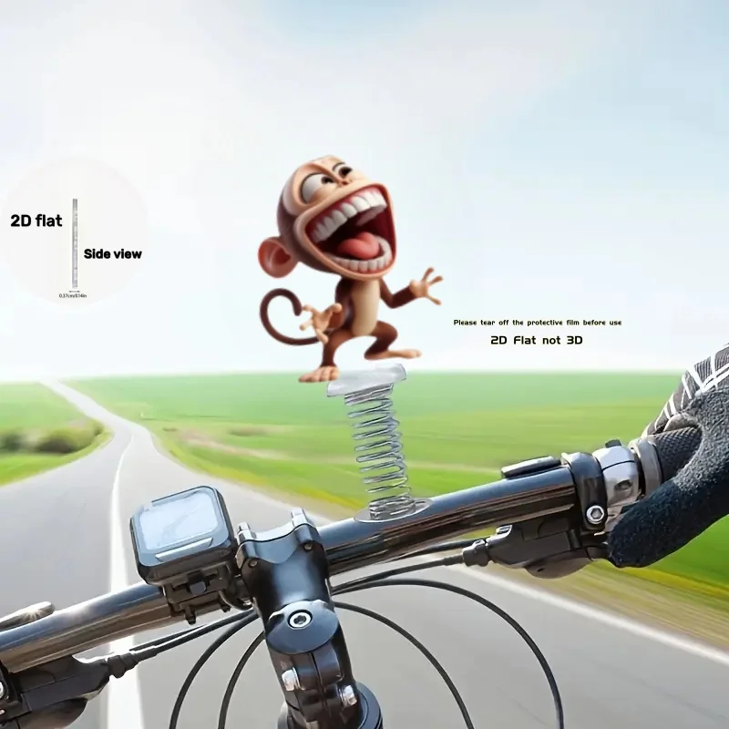 

2D Monkey spring ornaments anime car accessories Flat Acrylic Car Inter Decoration Party Desktop voiture gadget gifts BMW Audi
