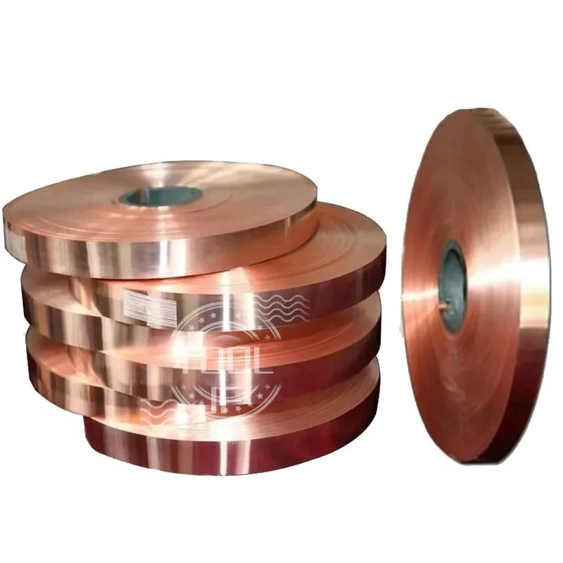 

1M T2 Pure Copper Strip/Sheet - 0.01-1mm Ultra-Thin Foil Plate, Grounding & Conductive Heat Sink - Width: 100-400mm