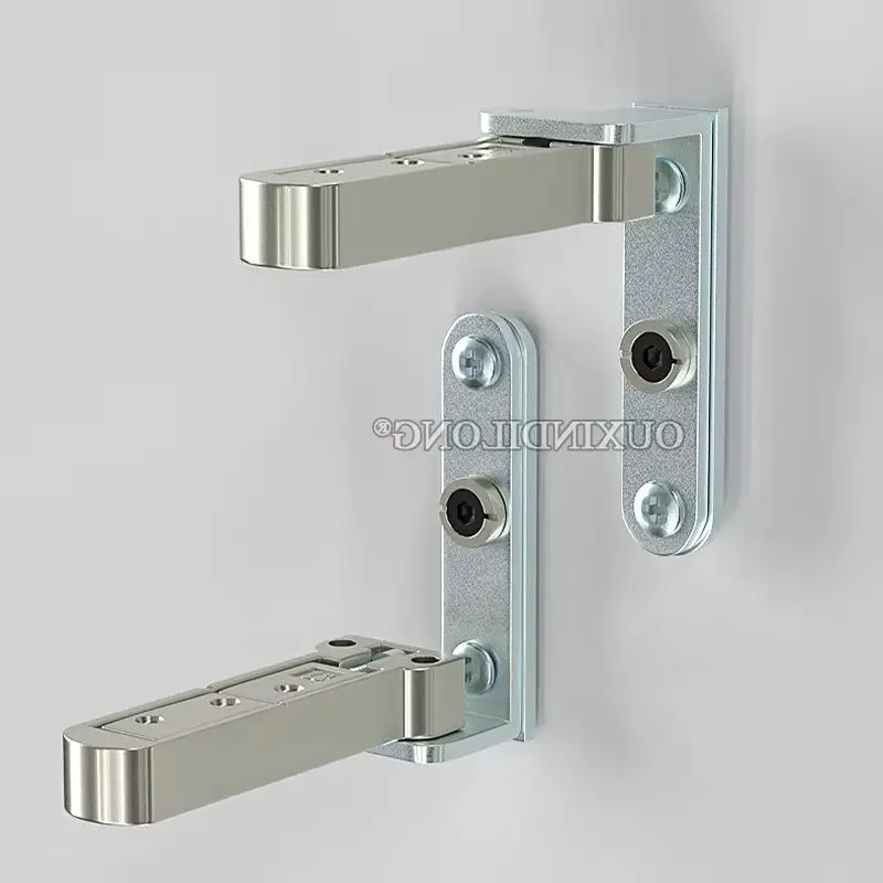 

HOT 1Set Zinc Alloy+Iron Heavy Door Hinges 3D Adjustable Invisible Hidden Door Pivot Hinges Install Up and Down Loading 70KG/Set