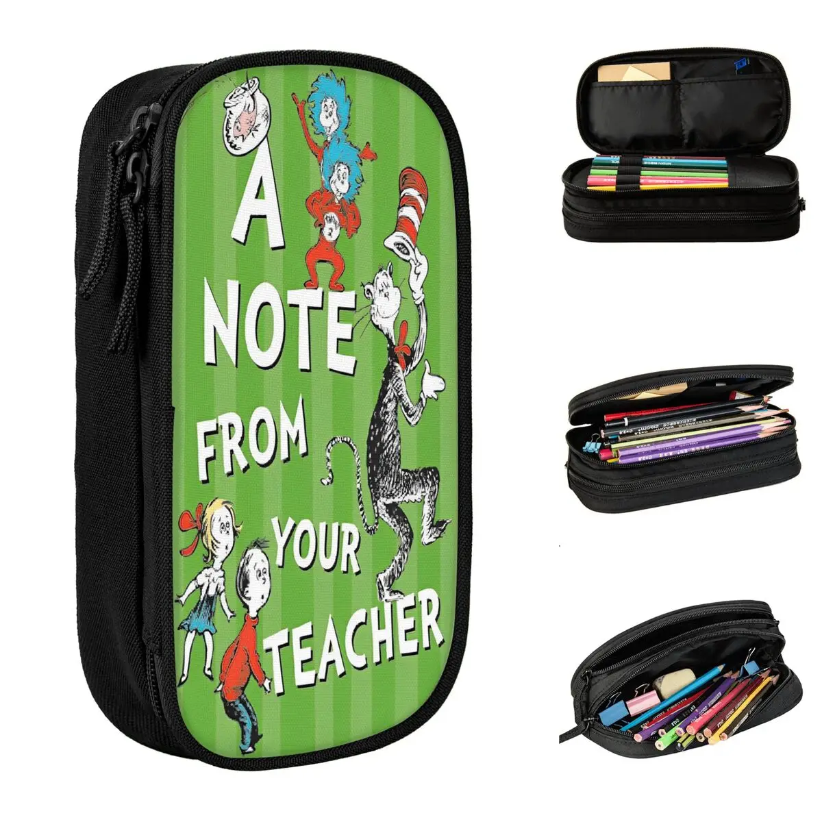

Pencil Case One Thing Is Read Learning School Supplies Reading Day America March 2 Double Layer Pencil Case Stationery