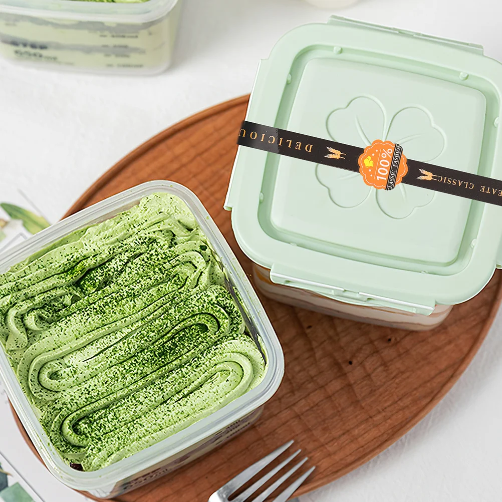 

200Pcs Baking Package Stickers Selfadhesive Waterproof Oilresistant Cookie Cake Box Sealing Labels Holiday Party Packaging