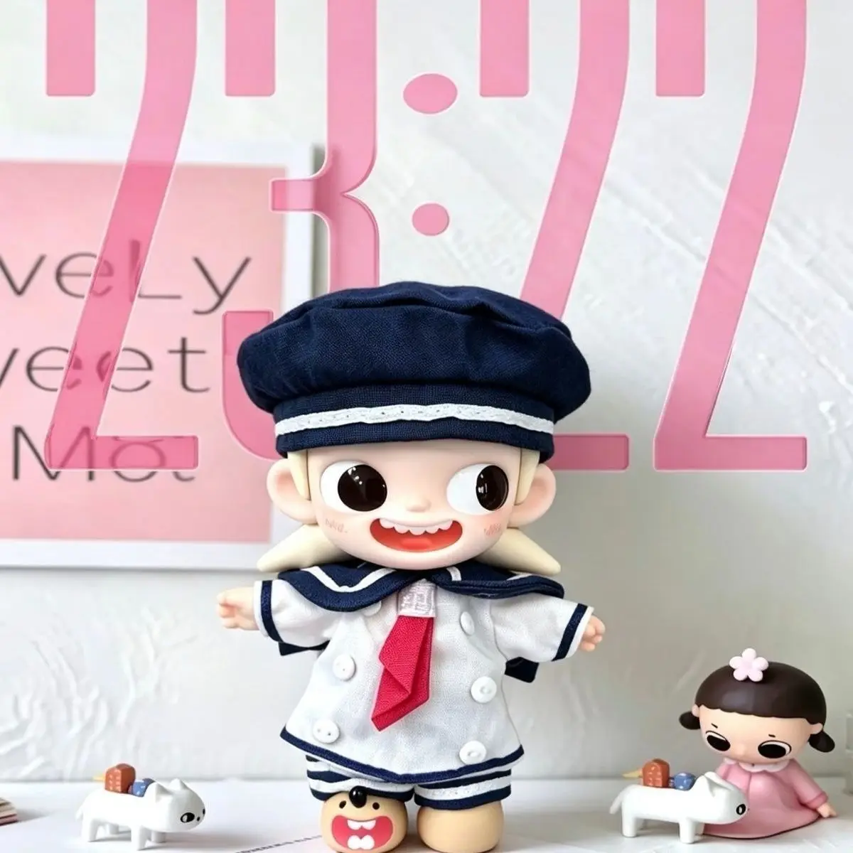 For Zsiga Mini Cute Sailor Uniform Multiple Style Outfit For 10cm MJD Dress up Doll Clothes Accessories