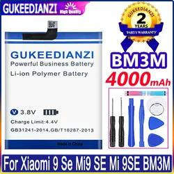 GUKEEDIANZI Battery 4000mAh  BM3M  For Xiaomi 9 Se Mi9 SE Mi 9SE BM3M Xiaomi9Se Mi9SE Batteries