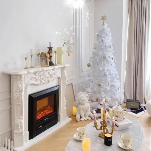 

Розовая рождественская елка 2025, новинка, складная рождественская сцена для дома, украшение, большой DIY, премиальный смысл