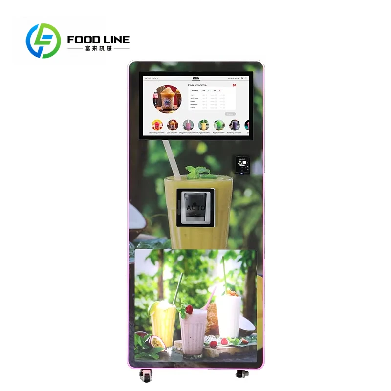 Customized Smart Fully Automatic Instant Frozen Beverage Slushy Ice Slush Vending Machine For Daily Commercial Catering